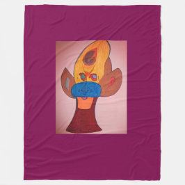 Futuristic Animal Art Fleece Blanket フリースブランケット