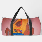 Futuristic Animal Art Large Duffel Bag ダッフルバッグ (裏面)