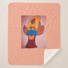 Futuristic Animal Art Sherpa Blanket シェルパブランケット