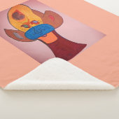 Futuristic Animal Art Sherpa Blanket シェルパブランケット (3/4)