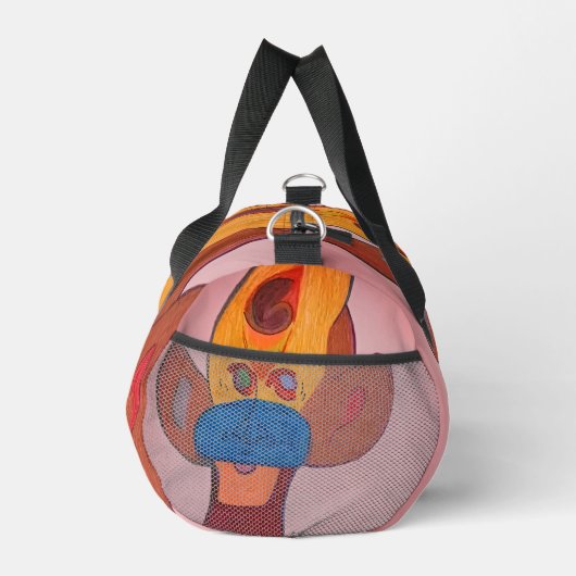 Futuristic Animal Art Small Duffel Bag ダッフルバッグ (右)