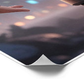 Futuristic Anime Hero – Cyberpunk Warrior Poster ポスター (角)