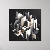 Futuristic Architectural Construct キャンバスプリント (正面)