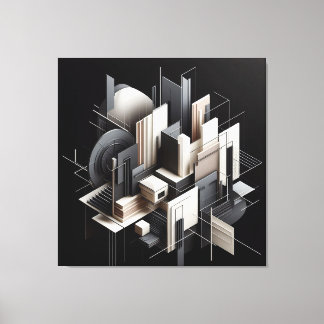 Futuristic Architectural Construct キャンバスプリント