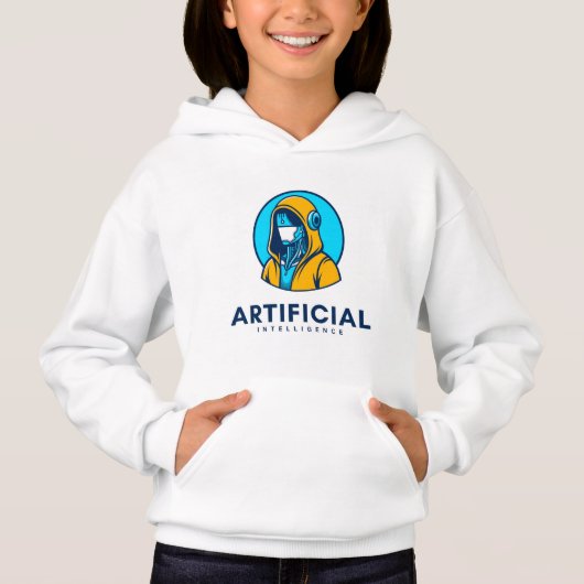Futuristic Artificial Intelligence Hoodie (正面)