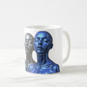 Futuristic Beauty Trio コーヒーマグカップ (正面右)