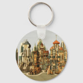 Futuristic City Sci-Fi キーホルダー (正面)