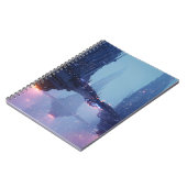 Futuristic Cityscape with Hovering Structures ノートブック (左側)