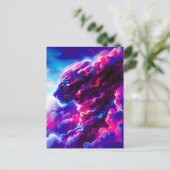 Futuristic Cosmic Neon Leopard  シーズンポストカード (スタンド正面)