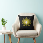 Futuristic Crystal Lotus • Sci-Fi Energy Abstract クッション (椅子)