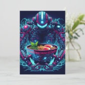 Futuristic Cyberpunk Robot Neon Food Ramen シーズンカード (スタンド正面)