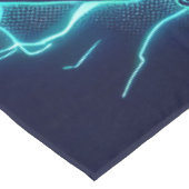 Futuristic Cyberpunk Robot Neon Food Ramen テーブルクロス (アングル)