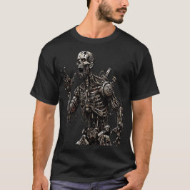 Futuristic Cyborg in Detail Tシャツ
