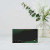 Futuristic Dark Tech Startup Business Card 名刺 (スタンド正面)