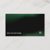 Futuristic Dark Tech Startup Business Card 名刺 (正面)