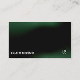 Futuristic Dark Tech Startup Business Card 名刺