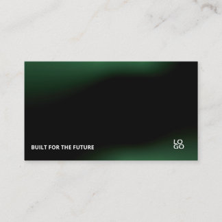 Futuristic Dark Tech Startup Business Card 名刺