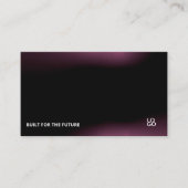 Futuristic Dark Tech Startup Business Card 名刺 (正面)