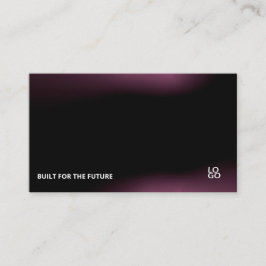 Futuristic Dark Tech Startup Business Card 名刺