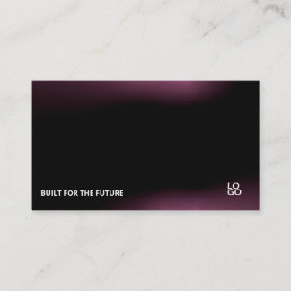 Futuristic Dark Tech Startup Business Card 名刺