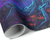 Futuristic Digital Glow Tree ラッピングペーパー (ロールコーナー)