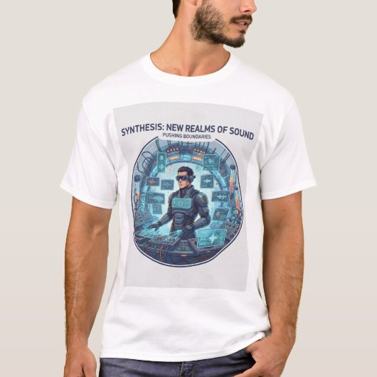 Futuristic DJ Lab Tee – Science Meets Sound Tシャツ (正面)