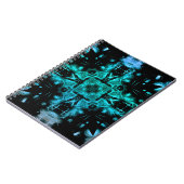 Futuristic Electric Plasma Fractal Design ノートブック (左側)