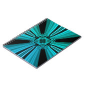 Futuristic Electric Plasma Fractal Design ノートブック (左側)