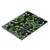 Futuristic Electric Plasma Fractal Design ノートブック (左側)