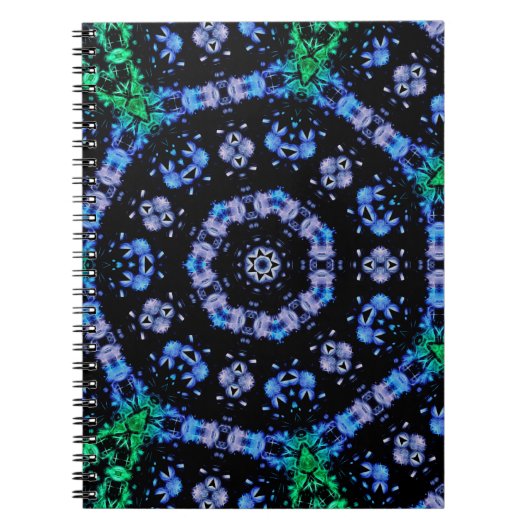 Futuristic Electric Plasma Fractal Design ノートブック (正面)