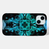Futuristic Electric Plasma Fractal Design Case-Mate iPhoneケース (裏面 (横))