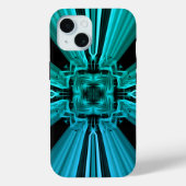Futuristic Electric Plasma Fractal Design Case-Mate iPhoneケース (裏面)