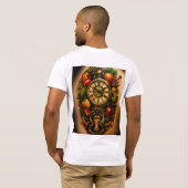 "Futuristic Fine Line Wing Tattoo T-Shirt Design – Tシャツ (裏面フル)