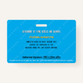 Futuristic Flying Car License Badge バッジ (裏面)