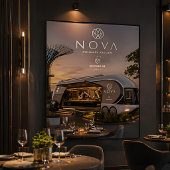 Futuristic Food Truck Luxury Concept  ポスター