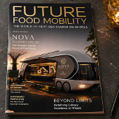 Futuristic Food Truck Luxury Concept  ポスター