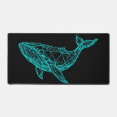 Futuristic Geometric Whale Desk Mat デスクマット (正面)