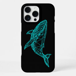 Futuristic Geometric Whale iPhone 16 Pro Max Case iPhone 16 Pro Maxケース