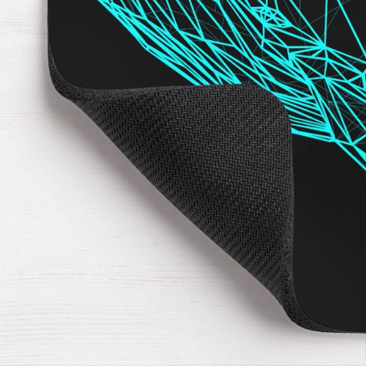 Futuristic Geometric Whale Mouse Pad マウスパッド (コーナー)