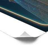 Futuristic Hanbok Chuseok – 韓国のSci-Fiアート ポスター (コーナー)