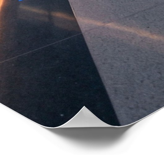 Futuristic High-Speed Train Station ポスター (角)