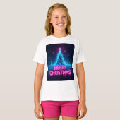 Futuristic Holiday Glow Design Tシャツ (正面フル)