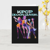 Futuristic K-Pop Style Cyberpunk Girl Group    カード (黄色い花)