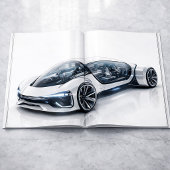Futuristic Luxury Supercar Design Print カード