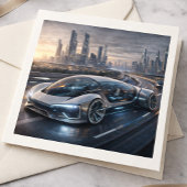 Futuristic Luxury Supercar Design Print カード