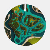 Futuristic Marshlands ガラスオーナメント (裏面)