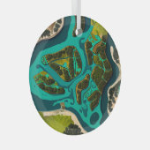 Futuristic Marshlands ガラスオーナメント (正面右)