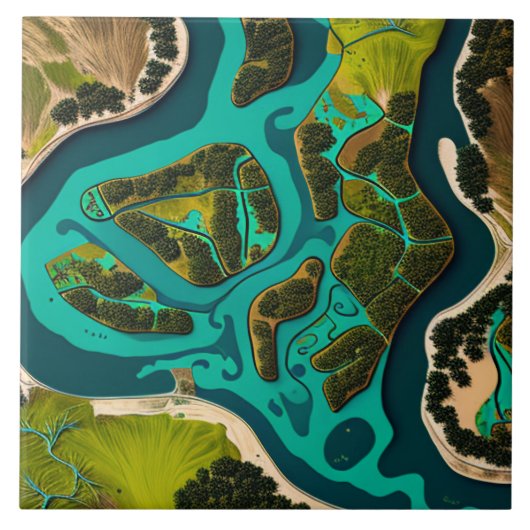 Futuristic Marshlands タイル (正面)