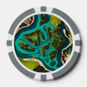 Futuristic Marshlands ポーカーチップ (正面)