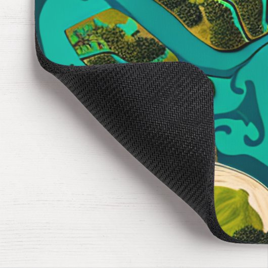 Futuristic Marshlands マウスパッド (コーナー)